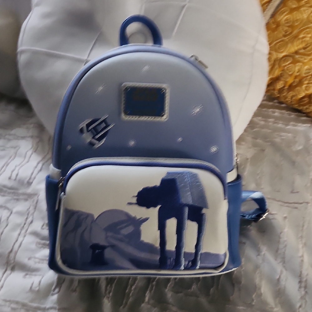 Loungefly Blue and White Kids Backpack